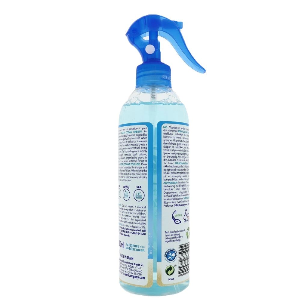 Asevi Ocean Breeze luchtverfrisser spray 400ml - Luchtverfrisser - PrijzenStorm.nl