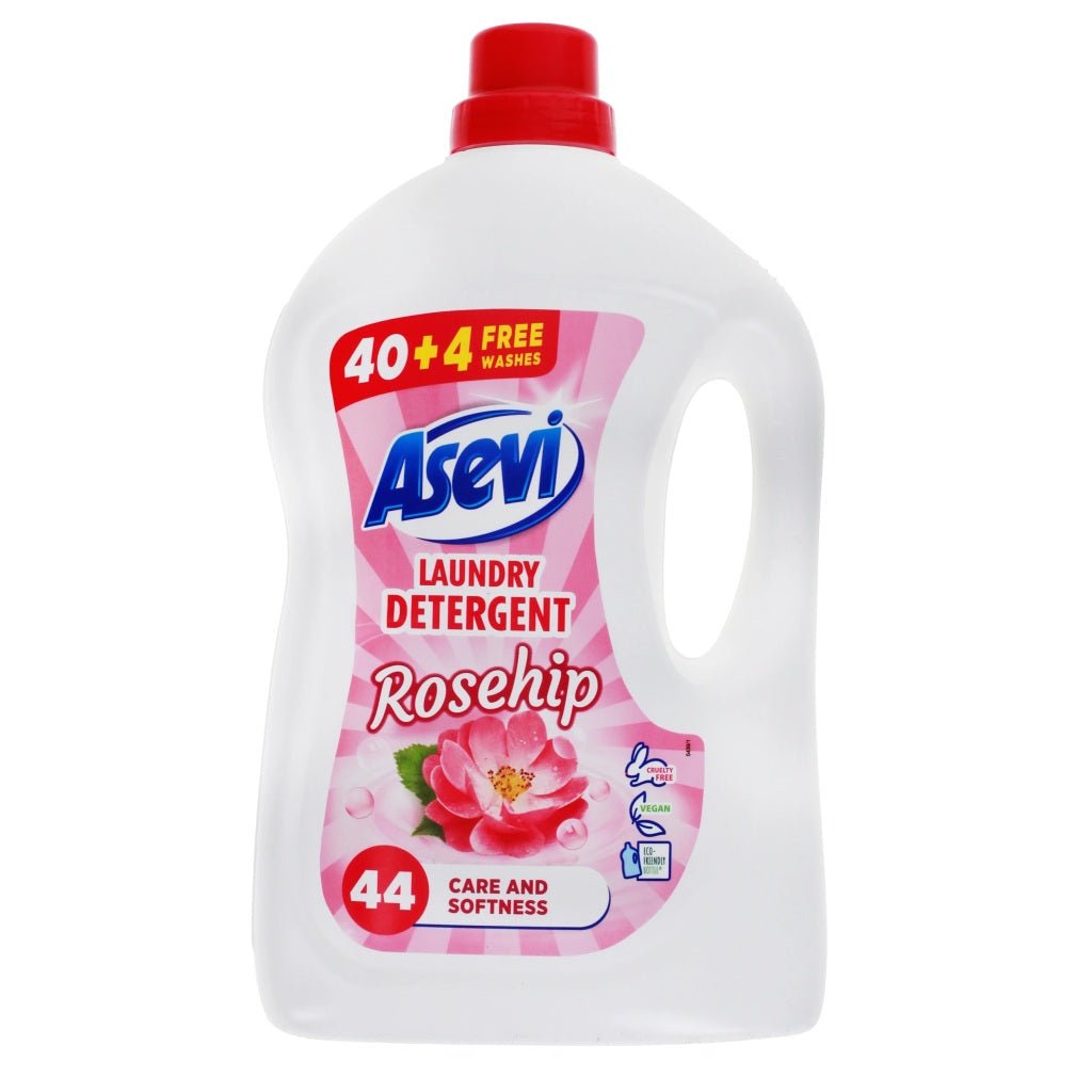 Asevi Rosehip vloeibaar wasmiddel 44w 2376ML - Wasmiddel - PrijzenStorm.nl