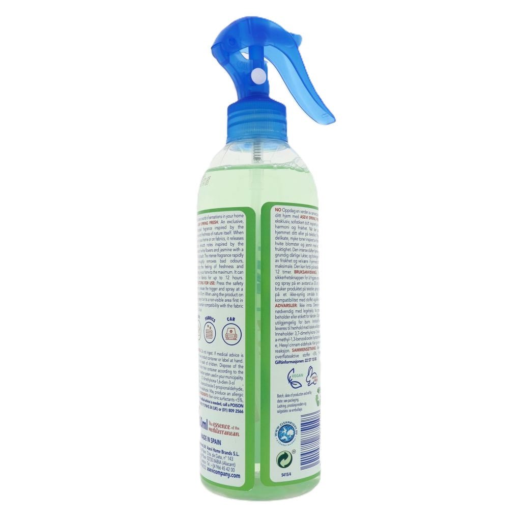 Asevi Spring Fresh luchtverfrisser spray 400ml - Luchtverfrisser - PrijzenStorm.nl