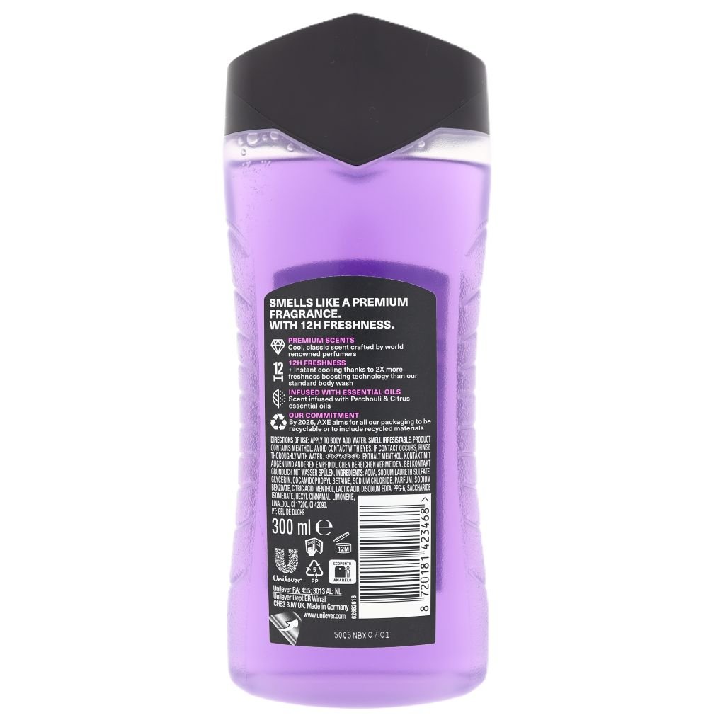 Axe Purple Patchouli bodywash 300ml - Douchegel - PrijzenStorm.nl
