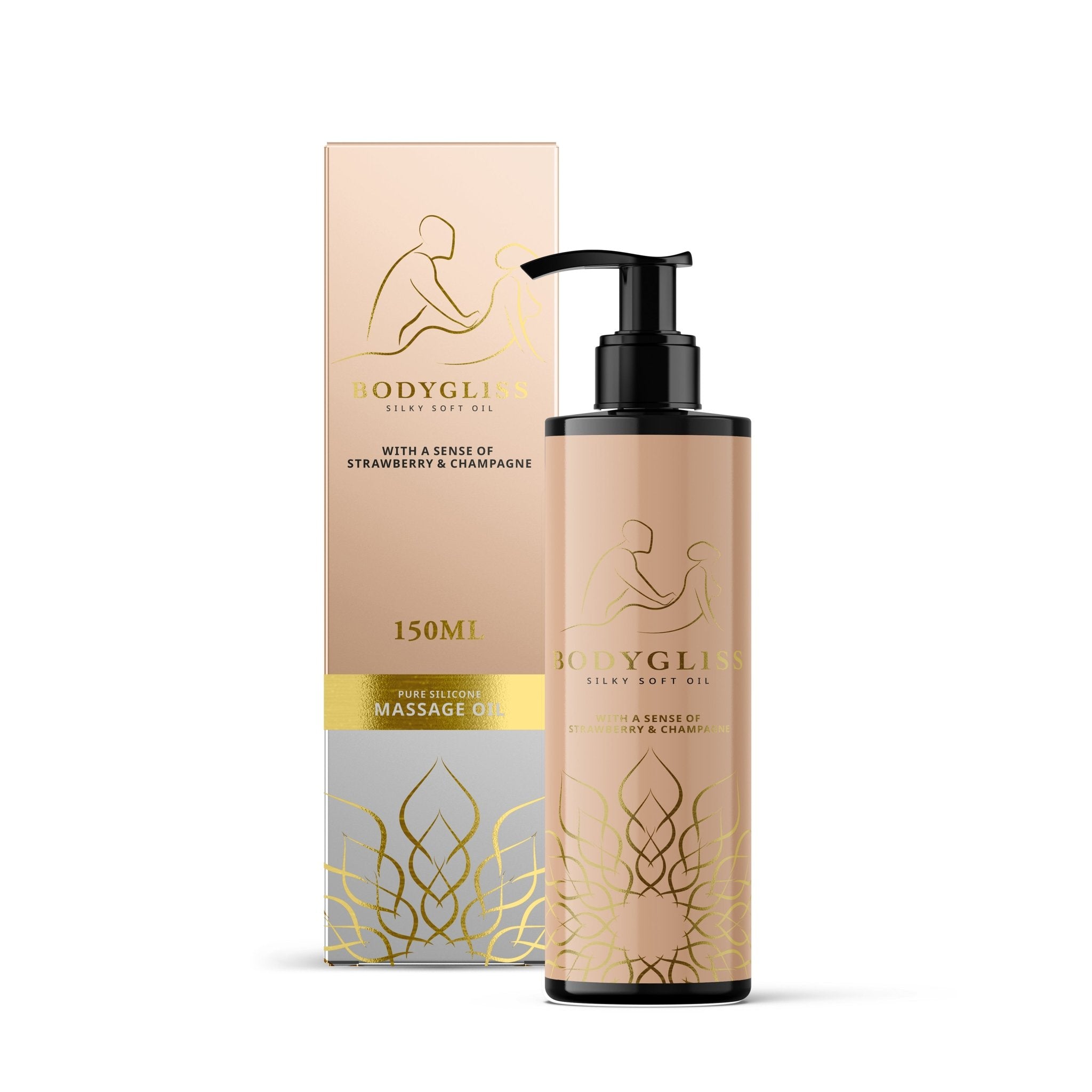 Bodygliss Massage Silky Soft Olie Aardbei Champagne Strawberry Sparkle Delight 150ml - Massage gel of olie - PrijzenStorm.nl