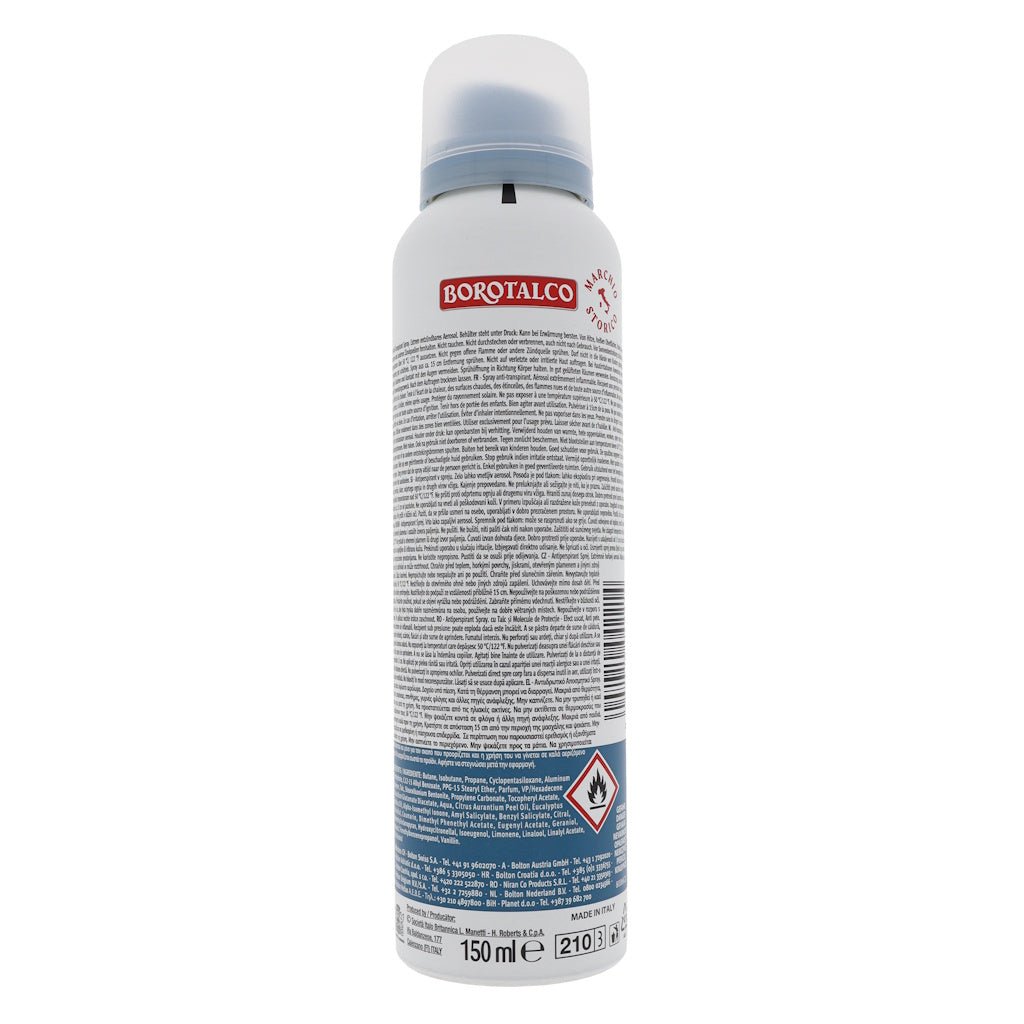 Borotalco Invisible deodorant spray 150ml - Deodorant - PrijzenStorm.nl