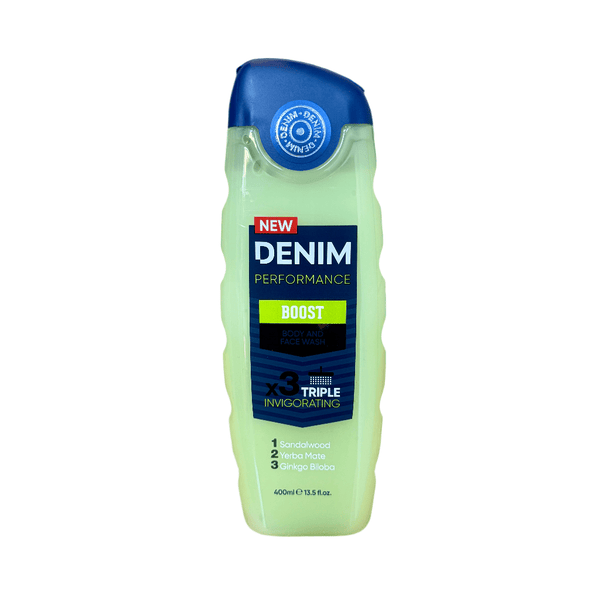 Denim Boost body & face wash 400ml - Douchegel - PrijzenStorm.nl