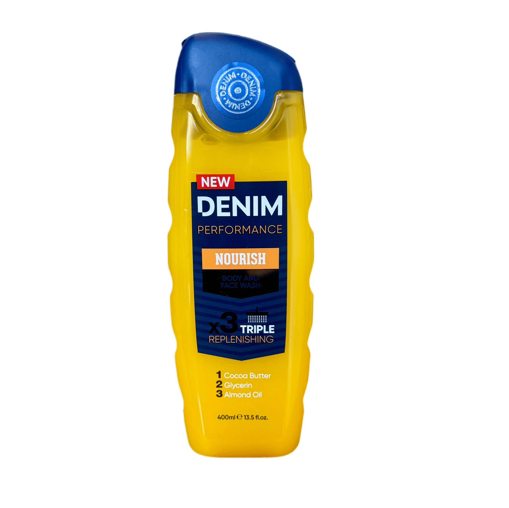 Denim Nourish body & face wash 400ml - Douchegel - PrijzenStorm.nl