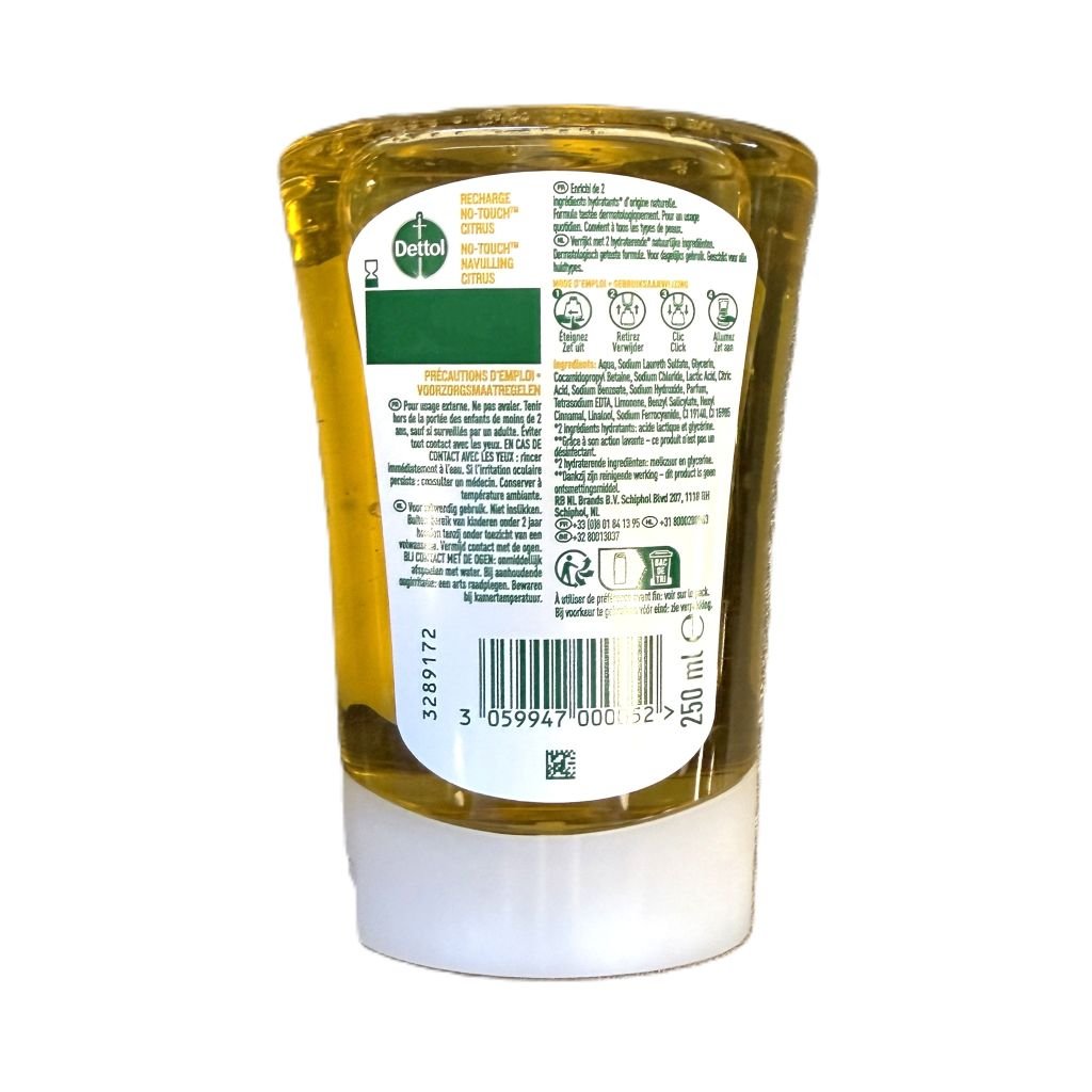Dettol No Touch Citrus navulling 250ml - Handzeep - PrijzenStorm.nl