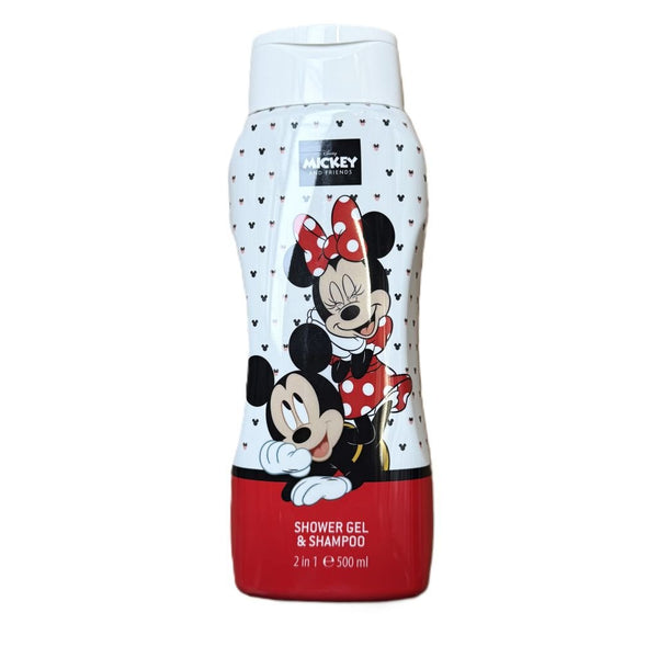 Disney Mickey & Minnie 2 in 1 Shampoo & Showergel 500ml - Shampoo - PrijzenStorm.nl
