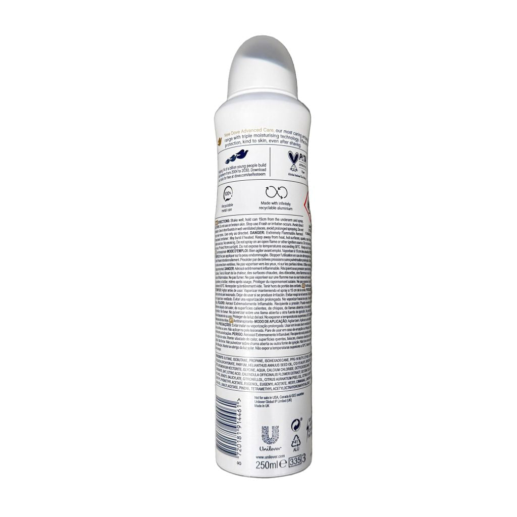 Dove Go Fresh Grapefruit deodorant spray 250ml - Deodorant - PrijzenStorm.nl