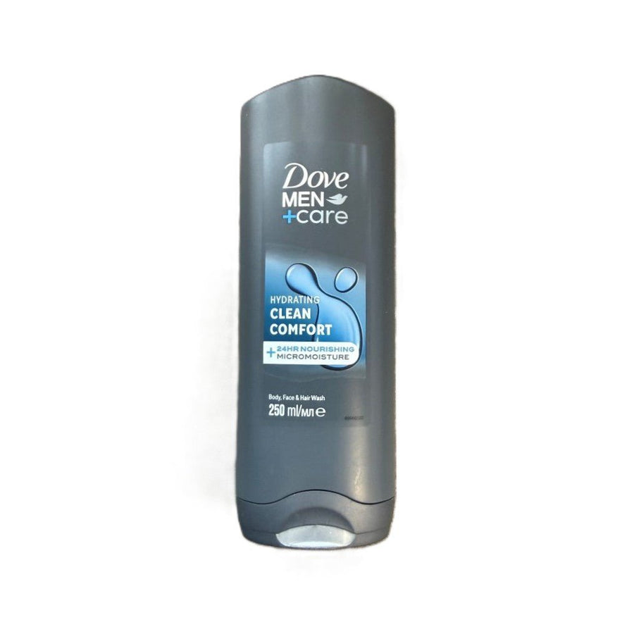 Dove Men+Care Clean Comfort body, face & hair wash 250ml - Douchegel - PrijzenStorm.nl