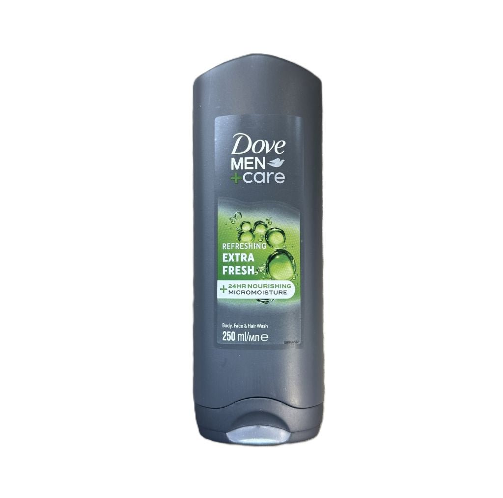 Dove Men+Care Extra Fresh body, face & hair wash 250ml - Douchegel - PrijzenStorm.nl