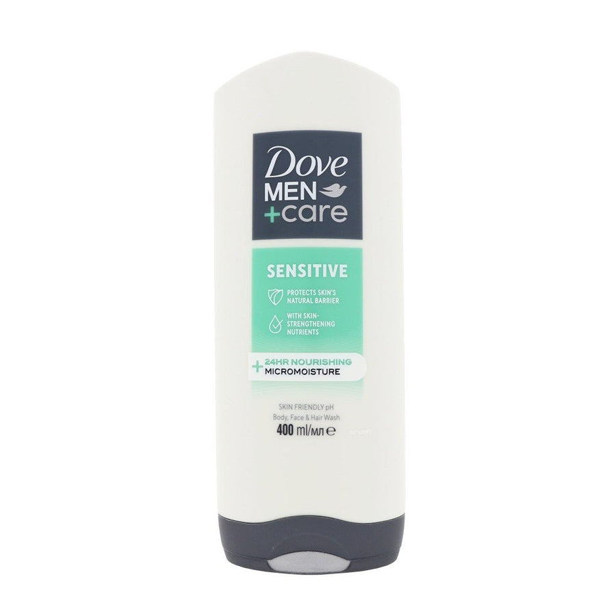 Dove Men+Care Sensitive body, face & hair wash 400ml - Douchegel - PrijzenStorm.nl