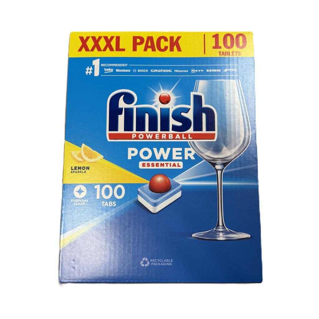 Finish Powerball Power Essential Lemon vaatwastabletten 100 stuks - Vaatwastabletten - PrijzenStorm.nl