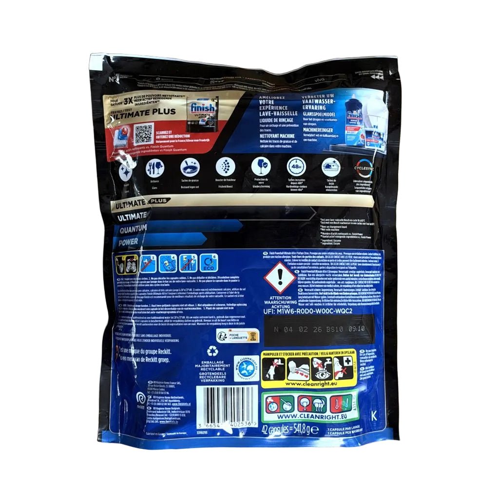 Finish Powerball Ultimate Lemon vaatwastabletten 42 stuksFinishPrijzenStorm.nl