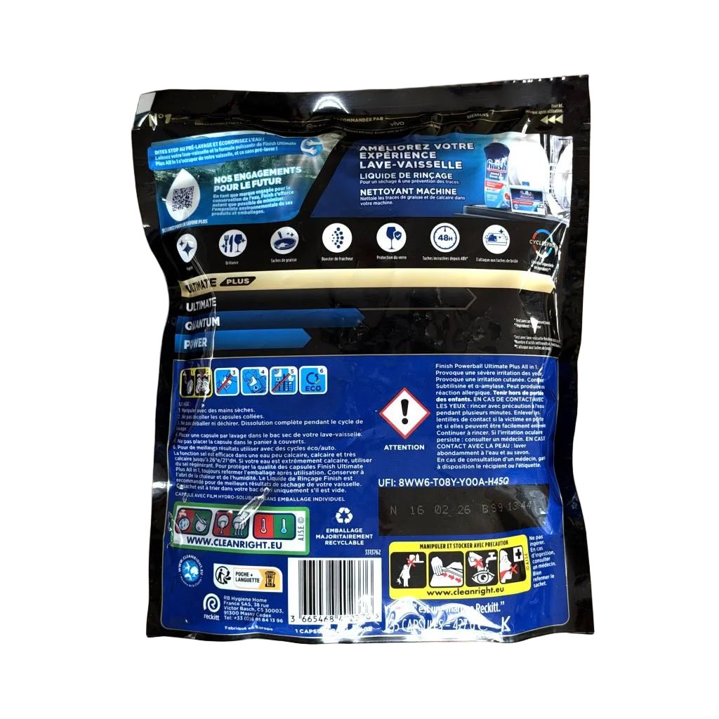 Finish Powerball Ultimate Plus Parfum Fresh vaatwastabletten 35 stuksFinishPrijzenStorm.nl