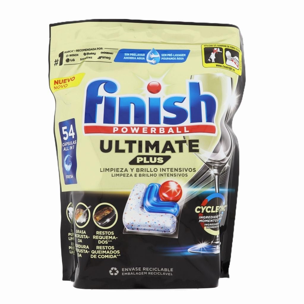 Finish Powerball Ultimate Plus vaatwastabletten 54 stuks - Vaatwastabletten - PrijzenStorm.nl