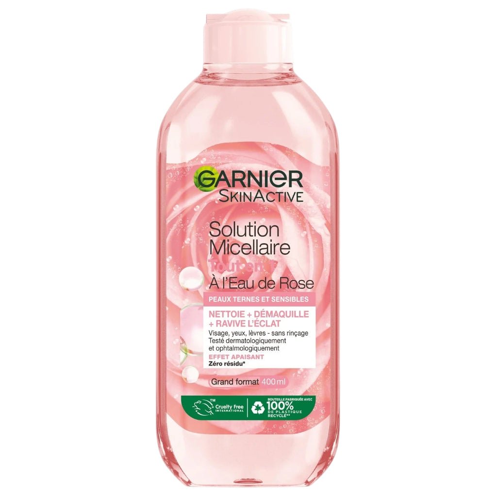 Garnier SkinActive Rozenwater Micellair water 400ml - Gezichtsreiniging - PrijzenStorm.nl