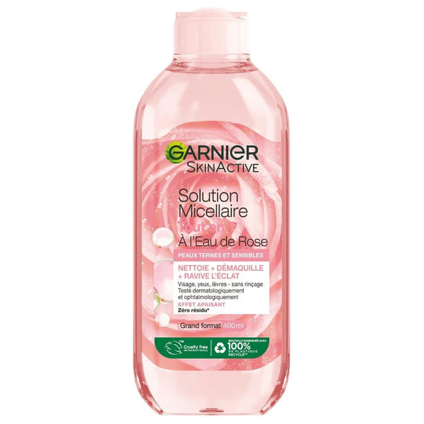 Garnier SkinActive Rozenwater Micellair water 400ml - Gezichtsreiniging - PrijzenStorm.nl