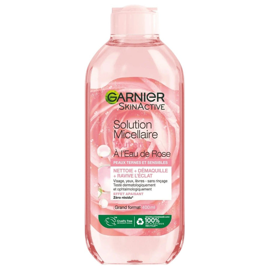 Garnier SkinActive Rozenwater Micellair water 400ml - Gezichtsreiniging - PrijzenStorm.nl