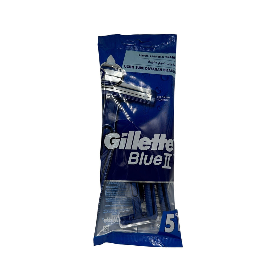 Gillette Blue 2 Plus wegwerpmesjes 5 stuks - Scheermesjes - PrijzenStorm.nl