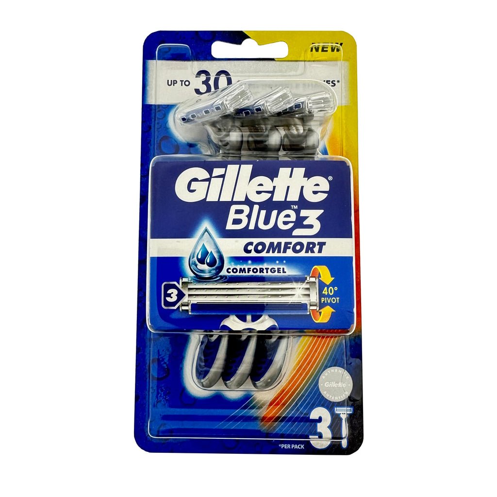 Gillette Blue 3 wegwerpmesjes 3 stuks - Scheermesjes - PrijzenStorm.nl