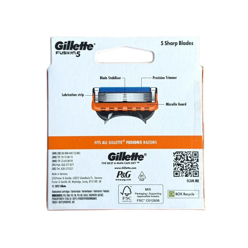Gillette Fusion 5 8pack scheermesjesGillettePrijzenStorm.nl