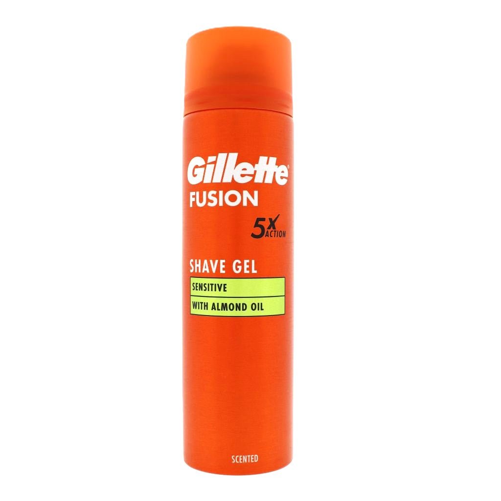 Gillette Fusion 5 Action Sensitive Scheergel 200ml - Scheerschuim - PrijzenStorm.nl