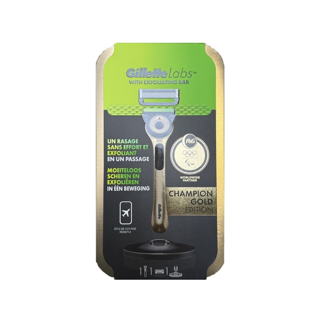 Gillette Labs Black & Gold Edition scheersysteem inclusief mesje & reisetui - Scheermesjes - PrijzenStorm.nl