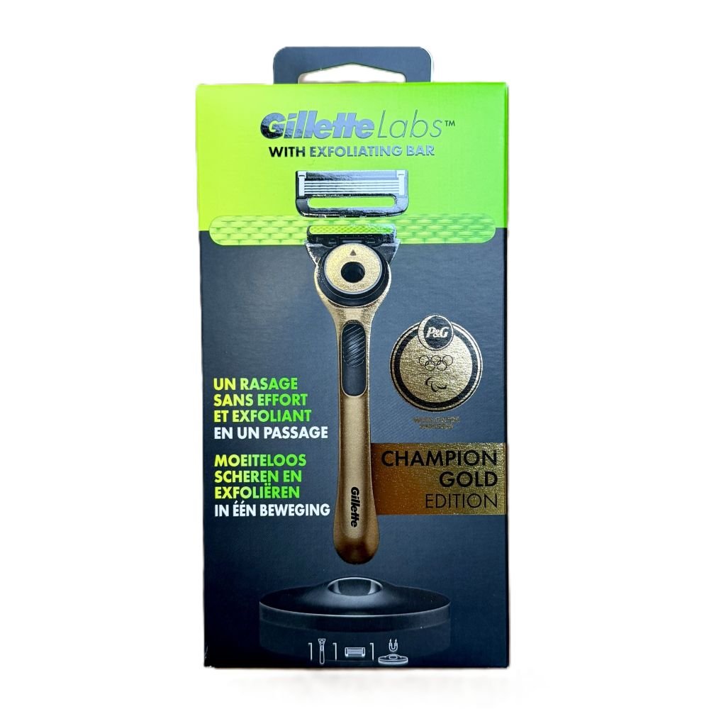 Gillette Labs Exfoliating Gold scheersysteem inclusief mesje - Scheermesjes - PrijzenStorm.nl