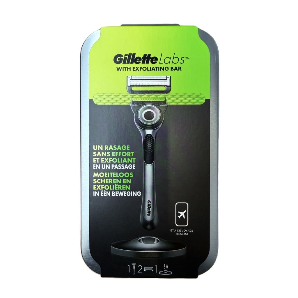 Gillette Labs Exfoliating scheersysteem inclusief 2 mesjes & reisetui - Scheermesjes - PrijzenStorm.nl
