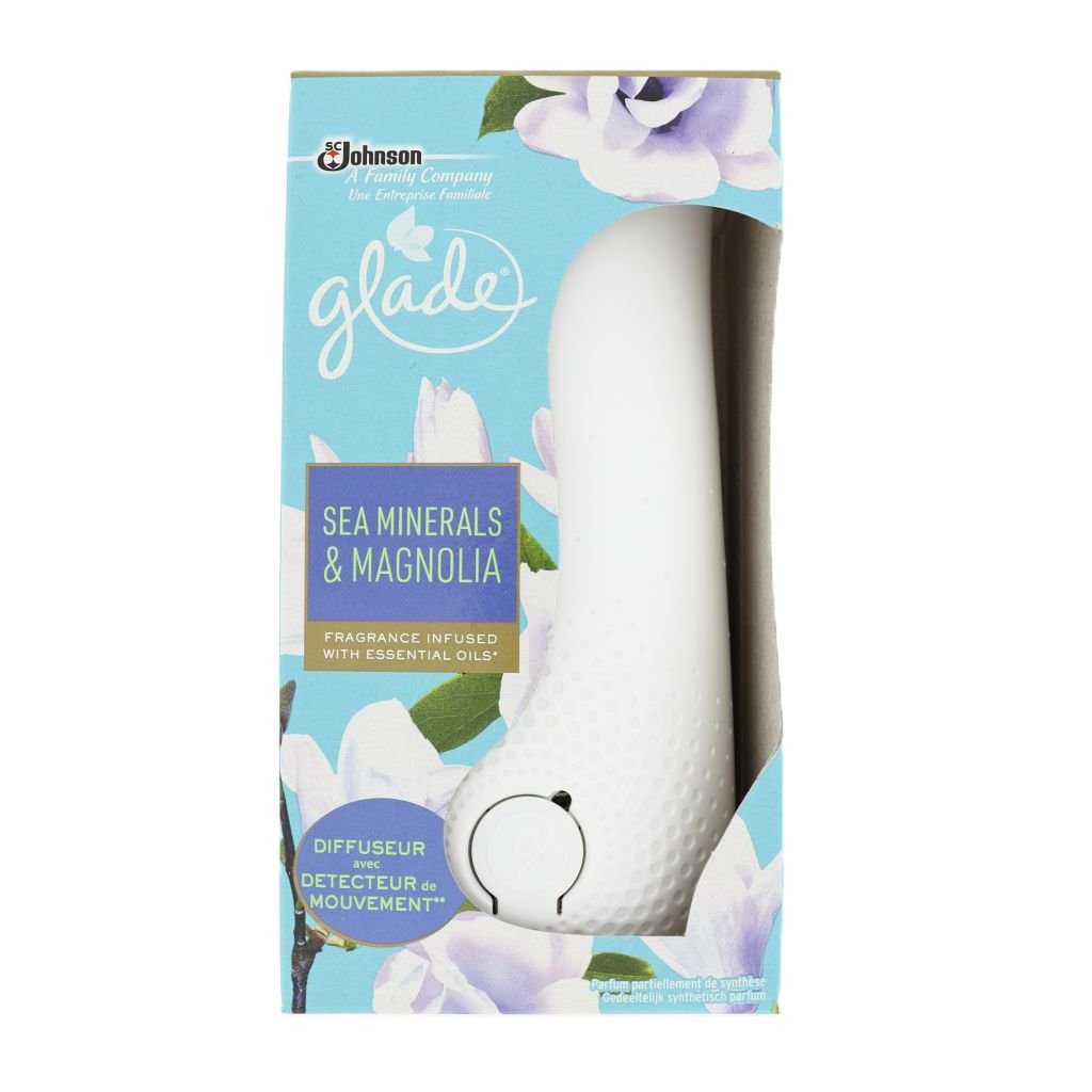 Glade Sea Minerals & Magnolia Sense & Spray starterkit inclusief navulling 1x18ml -Luchtverfrisser- PrijzenStorm.nl
