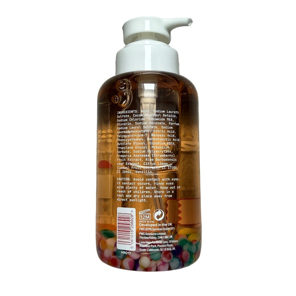 Hot Rose Strawberry Lemonade Bubble Tea Bodywash 500ml - Douchegel - PrijzenStorm.nl