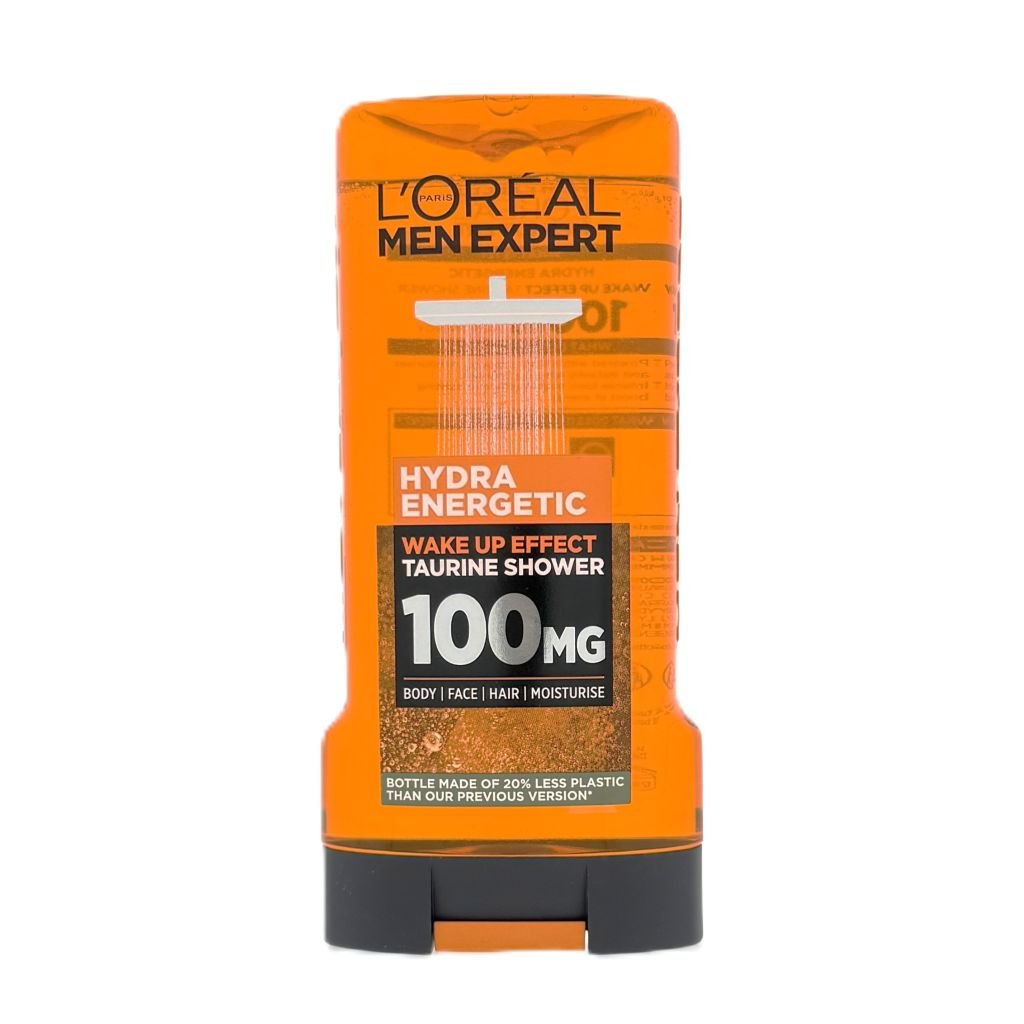 L'Oréal Men Expert Hydra Energetic Taurine Shower Body, Face, Hair Wash 300ml - Douchegel - PrijzenStorm.nl