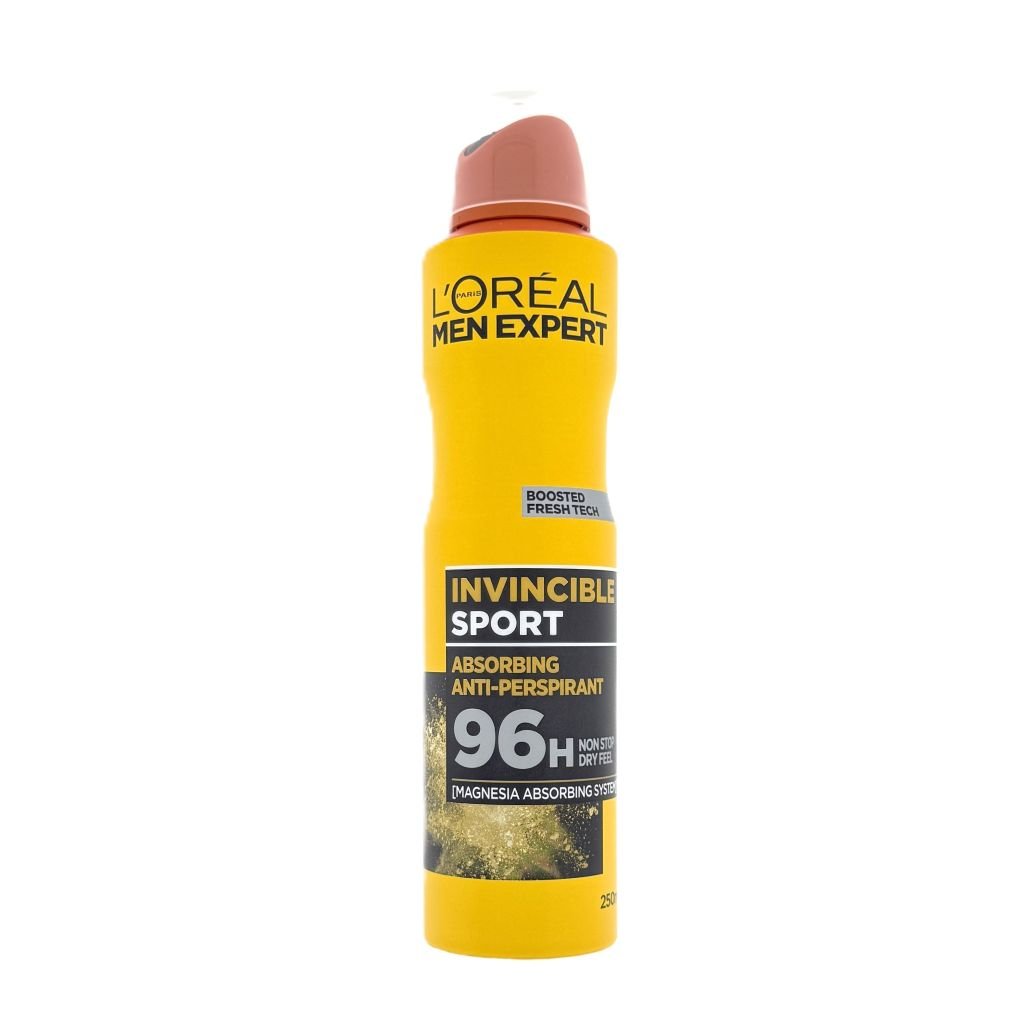L'Oréal Men Expert Invincible Sport deodorant spray 250ml - Deodorant - PrijzenStorm.nl