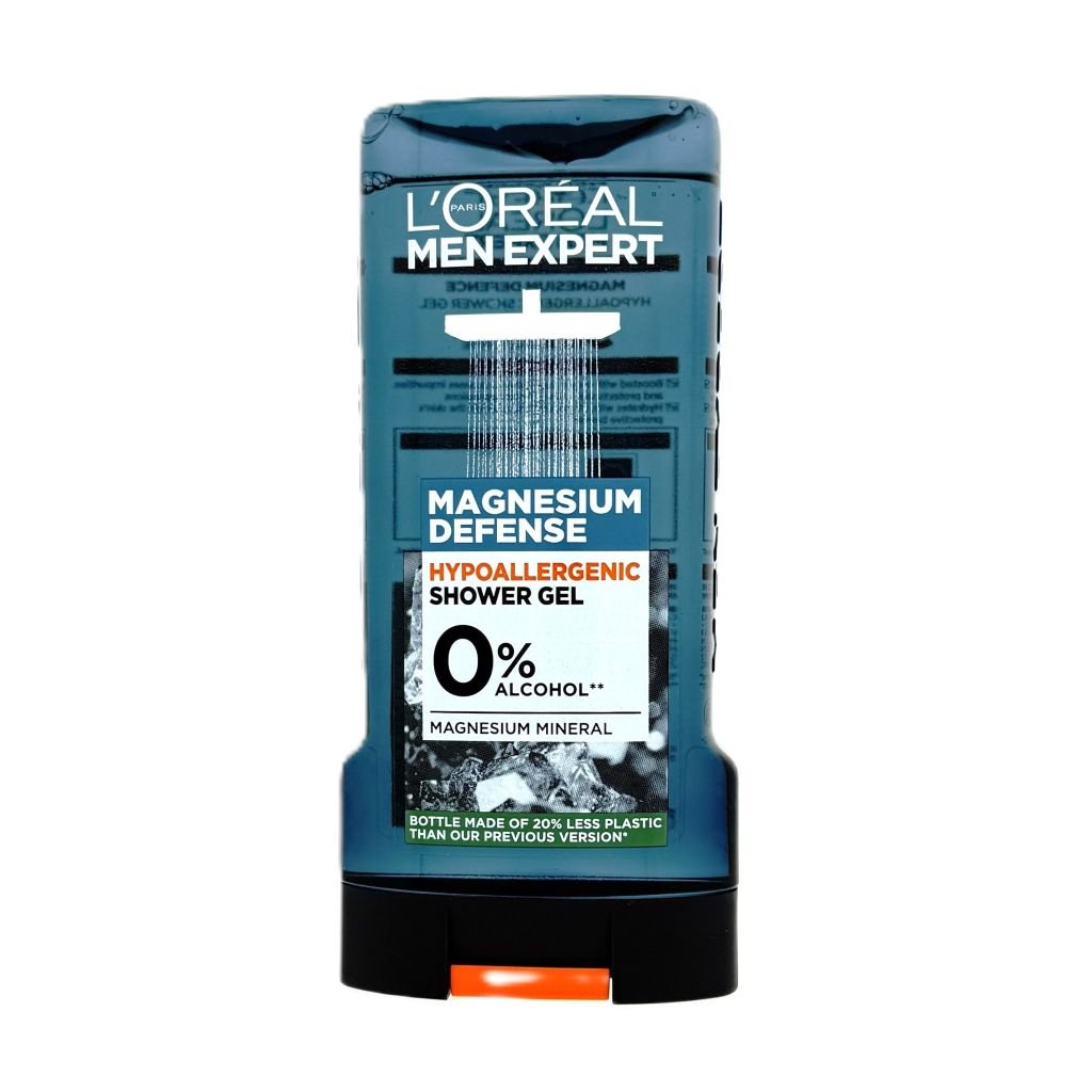 L'Oréal Men Expert Magnesium Defence Hypoallergenic Showergel 300ml - Douchegel - PrijzenStorm.nl