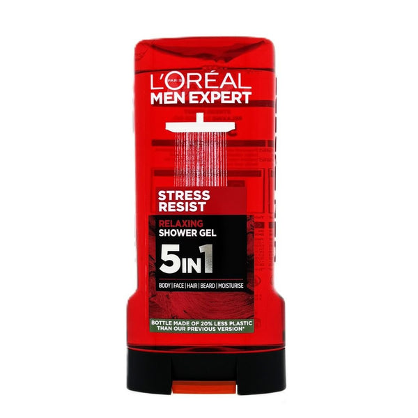L'Oréal Men Expert Stress Resist Body, Face, Hair Wash 300ml - Douchegel - PrijzenStorm.nl