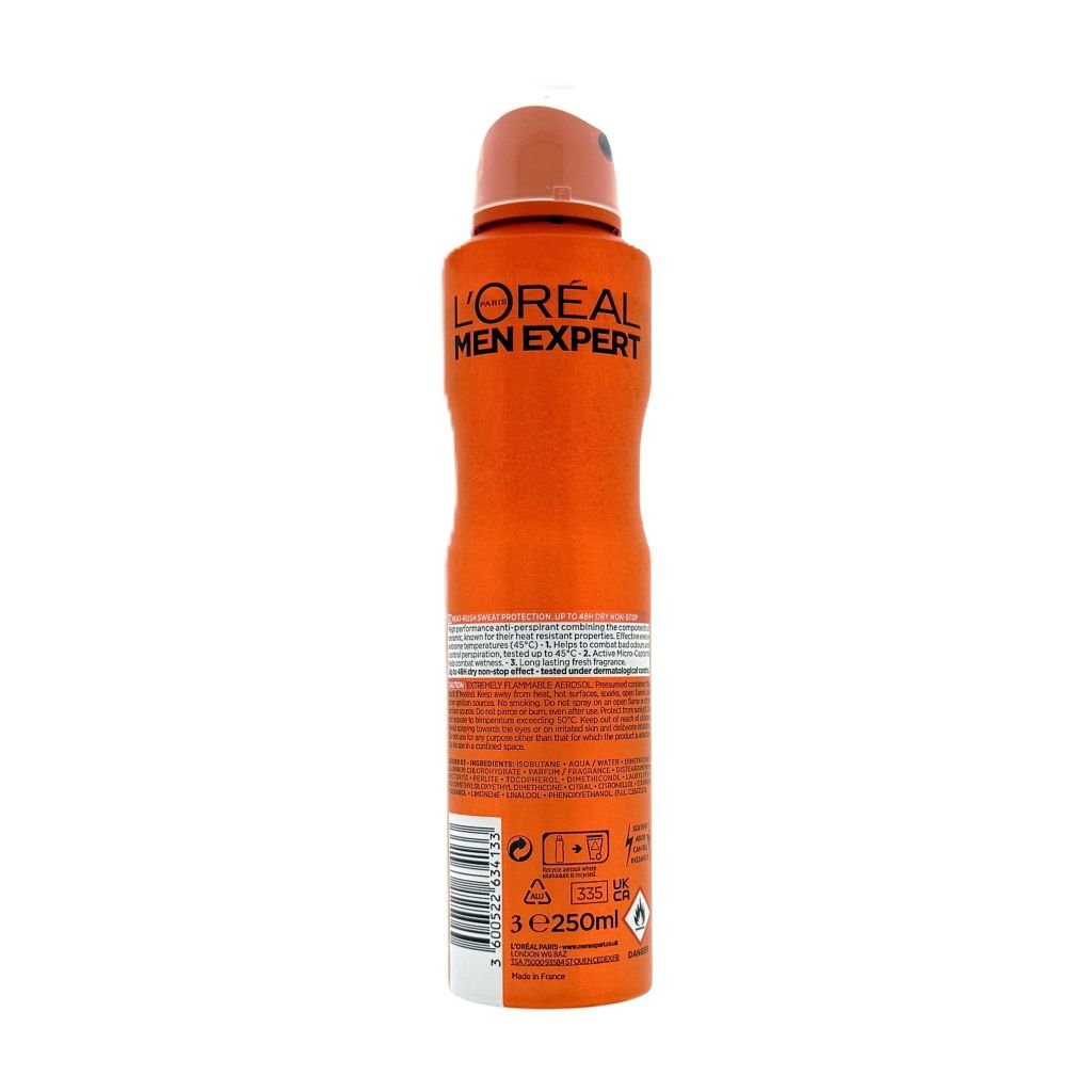 L'Oréal Men Expert Thermic Resist deodorant spray 250ml - Deodorant - PrijzenStorm.nl