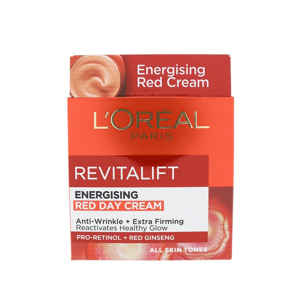 L’Oréal Paris Revitalift Energising Red Day Cream 50ml OP = OP - Gezichtscrème - PrijzenStorm.nl
