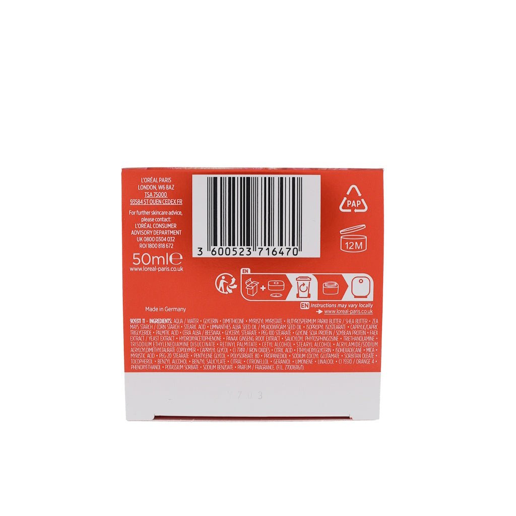 L’Oréal Paris Revitalift Energising Red Day Cream 50ml OP = OP - Gezichtscrème - PrijzenStorm.nl