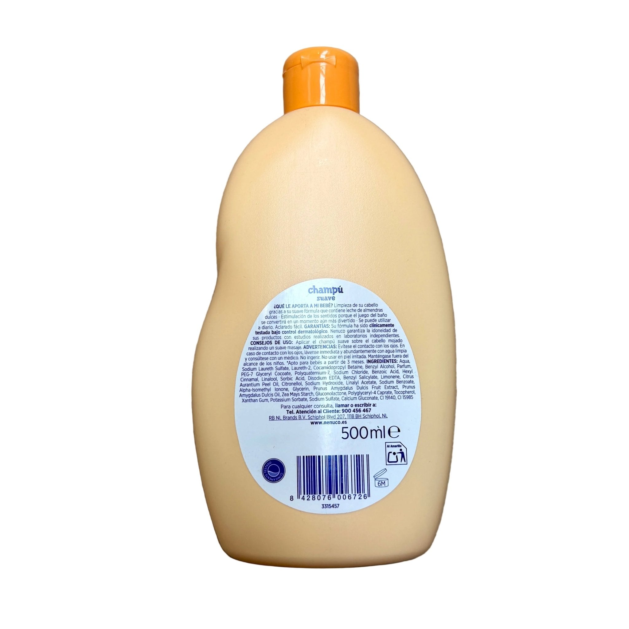 Nenuco Ultrazachte shampoo Champú Ultra Suave 500ml - Baby Shampoo & Conditioner - PrijzenStorm.nl