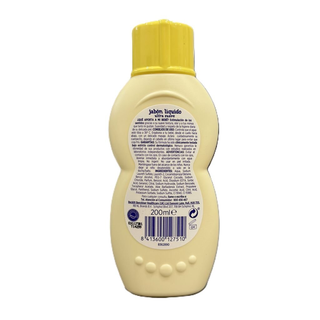 Nenuco Wasgel Jabón Líquido Ultra Suave 200ml - Cologne - PrijzenStorm.nl