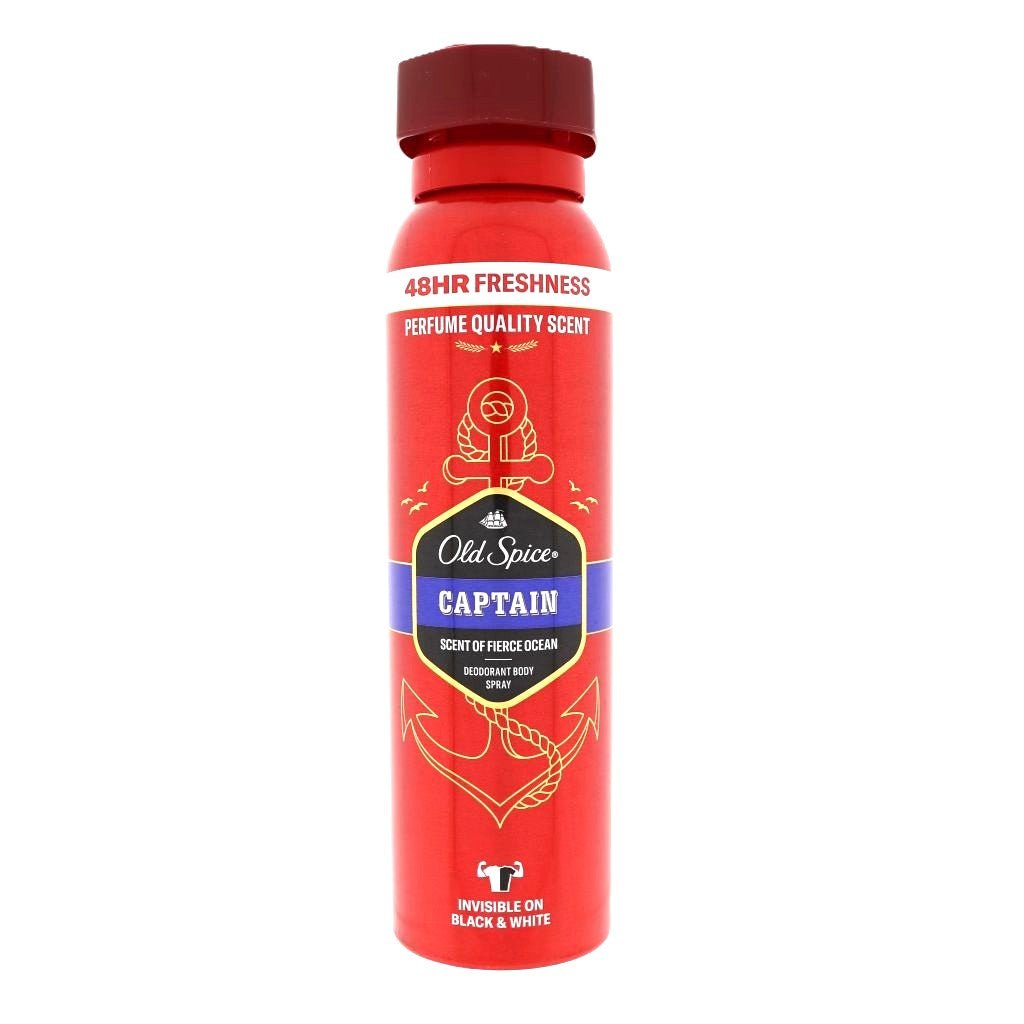 Old Spice Captain deodorant body spray 150ml - Deodorant - PrijzenStorm.nl
