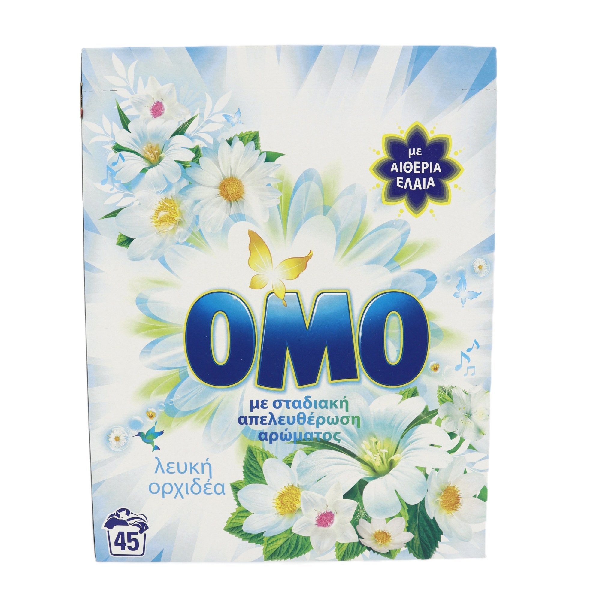 Omo Witte Orchidee waspoeder 2.520kg 45 wasbeurten - Wasmiddel - PrijzenStorm.nl