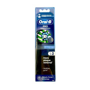Oral - B Cross Action opzetborstels zwart 2 stuks - Tandenborstel - PrijzenStorm.nl