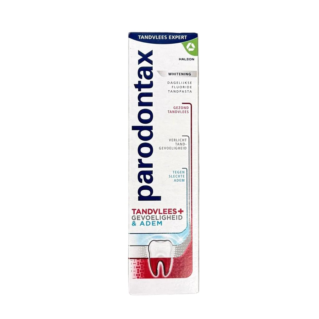 Parodontax Whitening + Tandvlees + Gevoeligheid & Adem tandpasta 75ml EXP 10/26 -Tandpasta- PrijzenStorm.nl