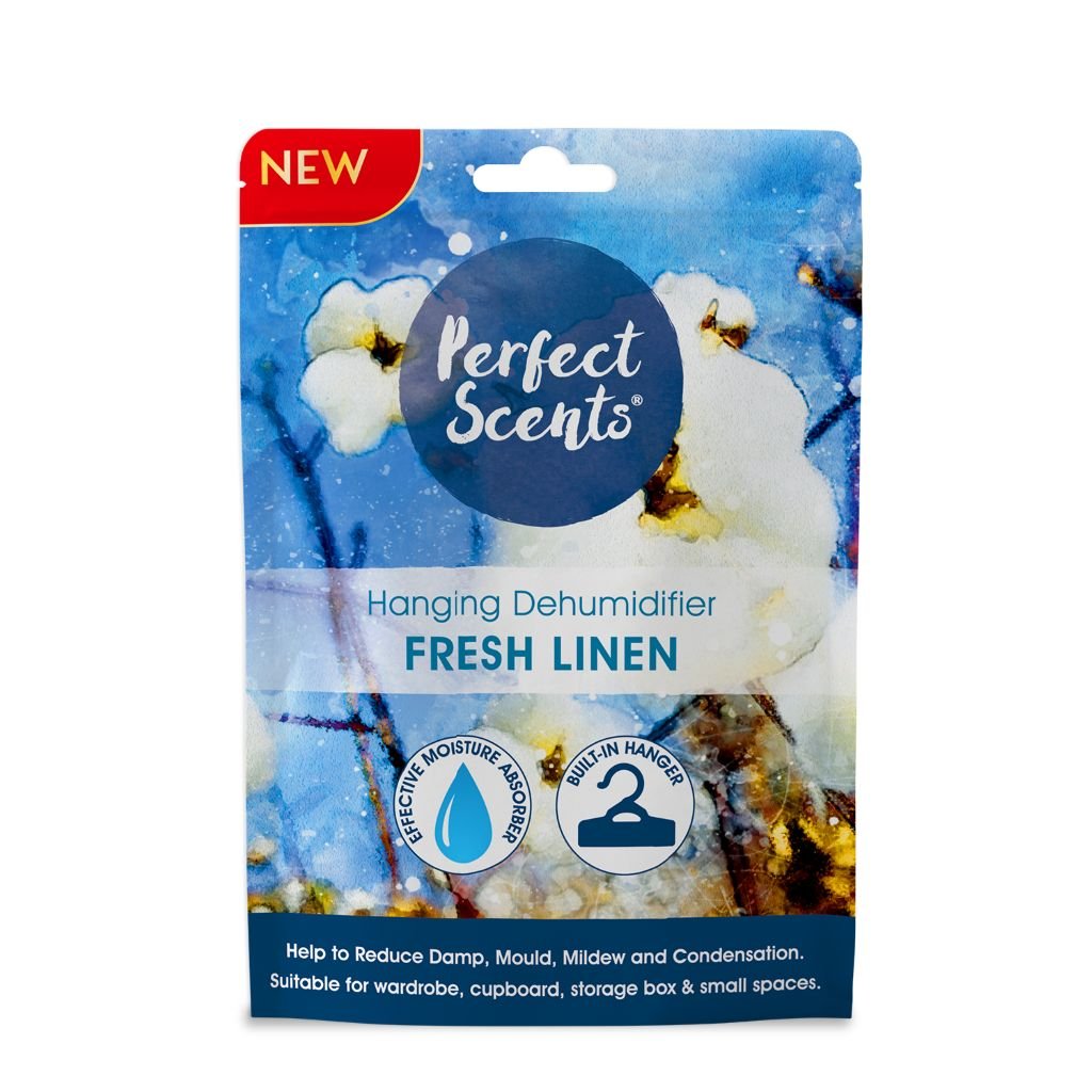Perfect Scents Fresh Linen hangende luchtontvochtiger 180g - Luchtverfrisser - PrijzenStorm.nl