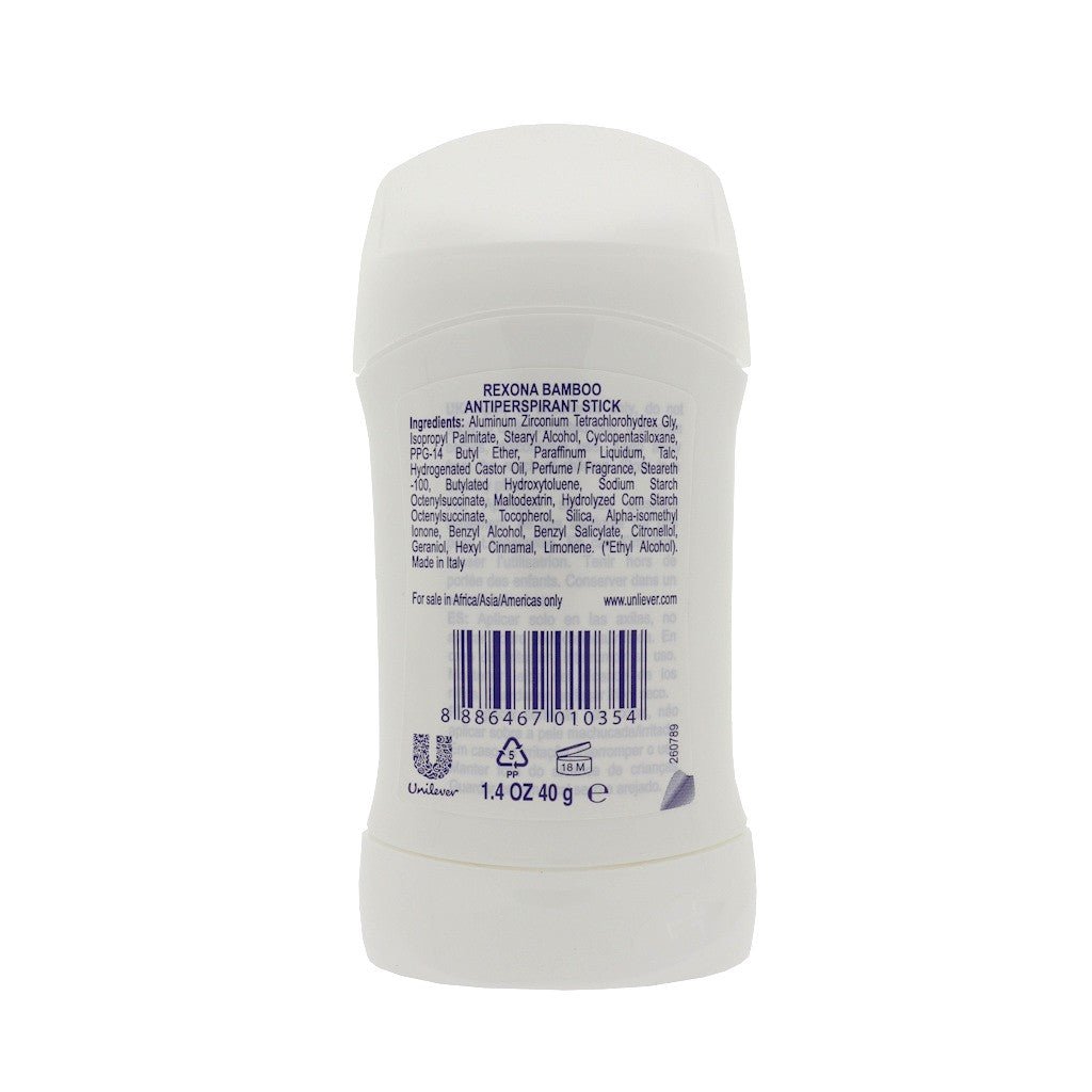 Rexona Bamboo deodorant stick 40ml - Deodorant - PrijzenStorm.nl