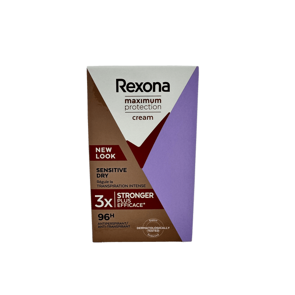 Rexona Maximum Protection Cream Sensitive Dry deodorant stick 45ml OP = OP - Deodorant - PrijzenStorm.nl