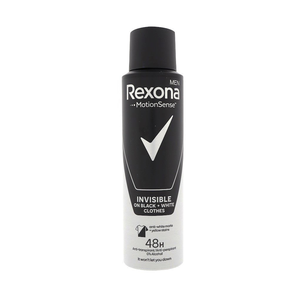 Rexona Men Invisible on Black & White Clothes deodorant spray 150ml - Deodorant - PrijzenStorm.nl