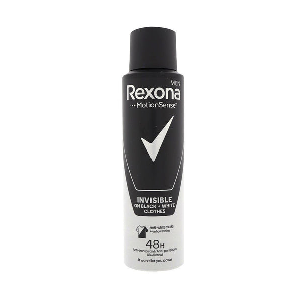 Rexona Men Invisible on Black & White Clothes deodorant spray 150ml - Deodorant - PrijzenStorm.nl