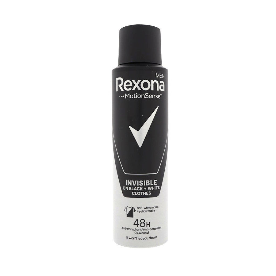 Rexona Men Invisible on Black & White Clothes deodorant spray 150ml - Deodorant - PrijzenStorm.nl