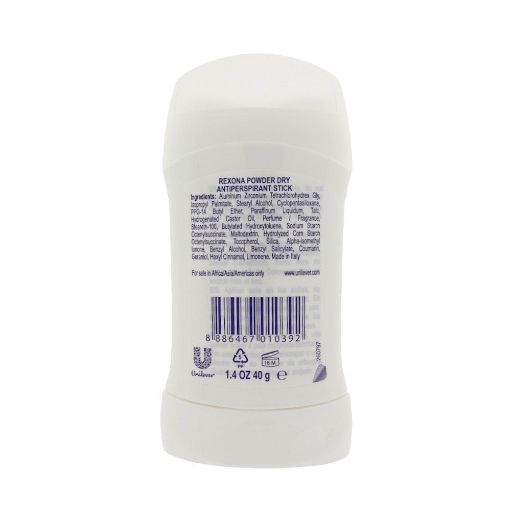 Rexona Powder Dry deodorant stick 40ml - Deodorant - PrijzenStorm.nl